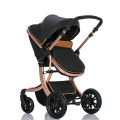 Großhandel High -End -Aluminiumlegierung faltbares leichter Gewicht Baby Kinderwagen Luxus Mesh Dachlicht